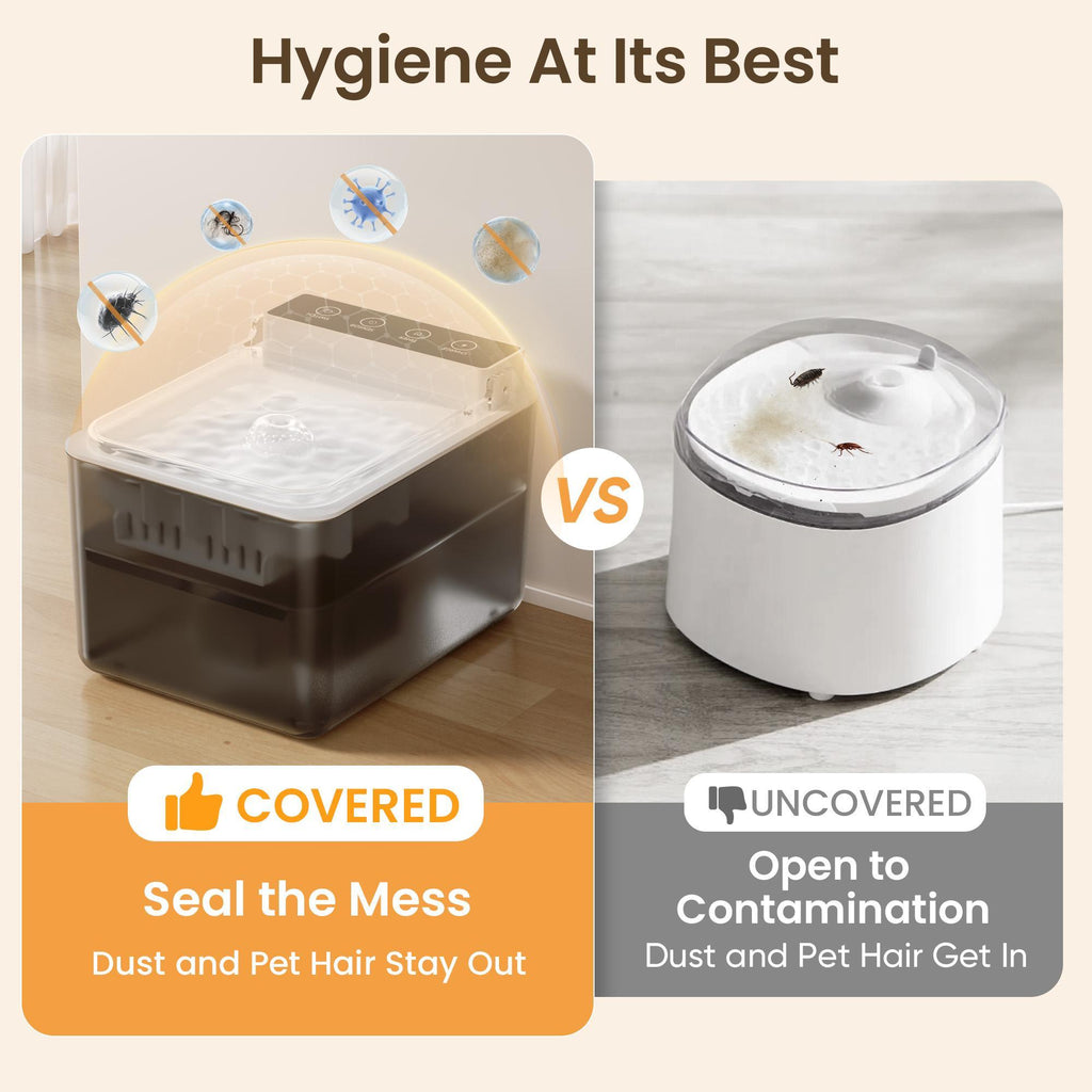 Automatic Pet Water Fountain — Smart Sensor, 3L