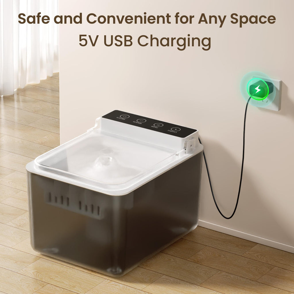 Automatic Pet Water Fountain — Smart Sensor, 3L
